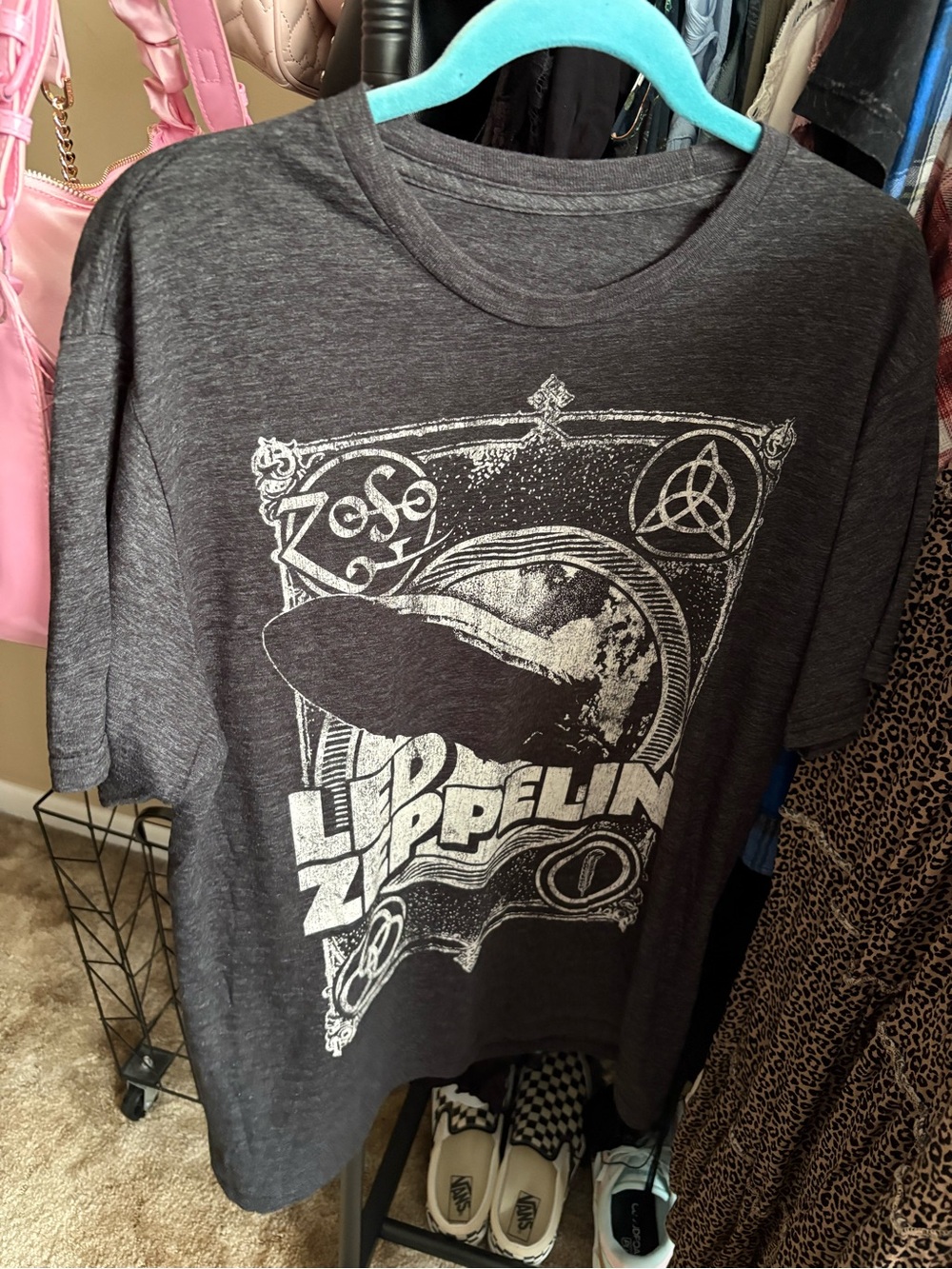 Led Zeppelin Graphic Tee in Charcoal Grey